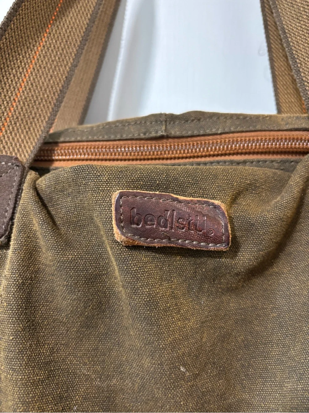 Bed Stu Vic Duffel Bag Canvas Military Utility Rugged Travel Carry On XL Unisex